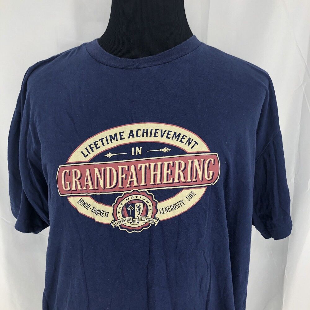 Hallmark Grandfathering Lifetime Achievement Honor Kindness Love T-Shirt XXL